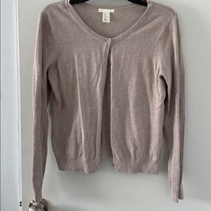 H&M tan cardigan
